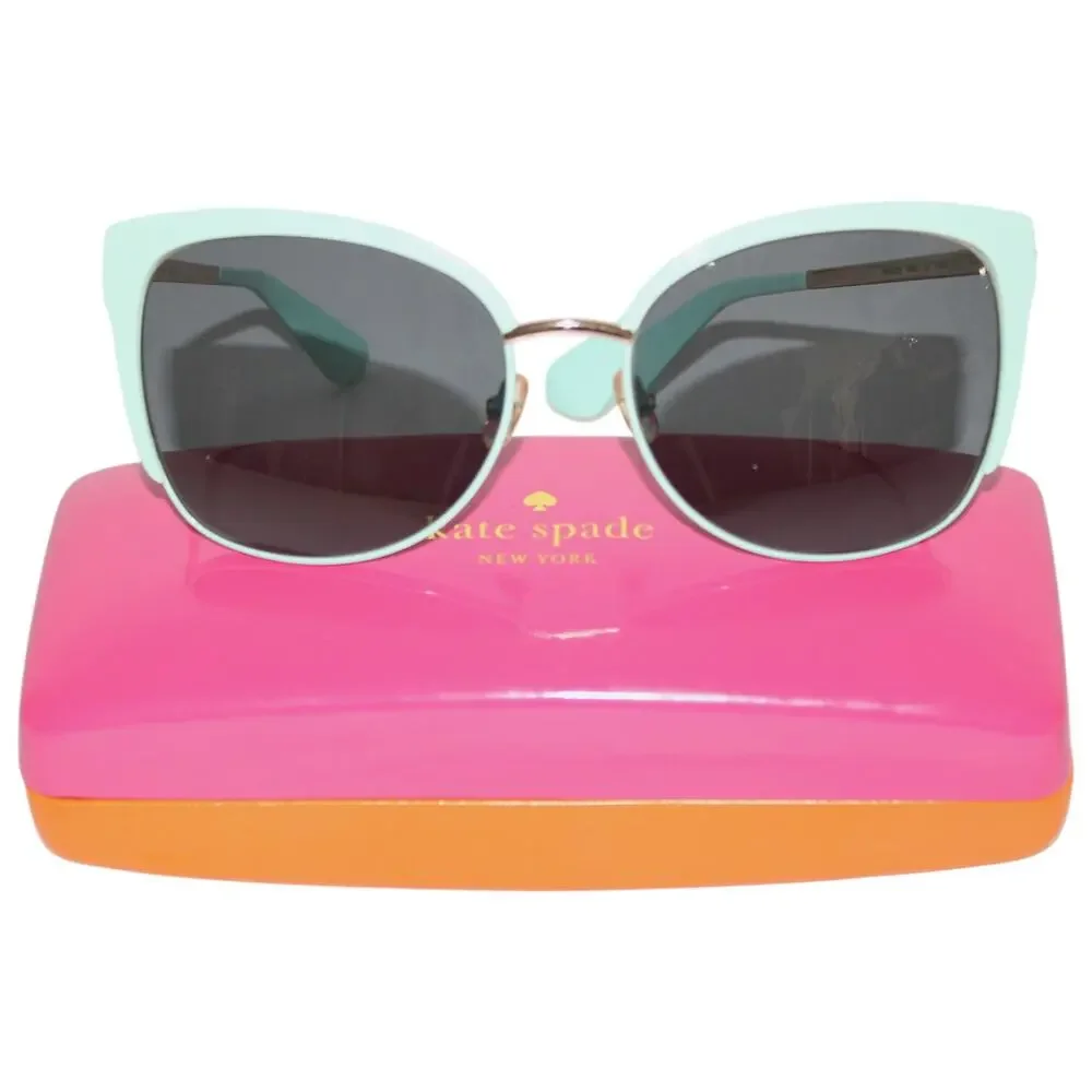 Kate Spade Baby Blue Prescription Sunglasses Cateye Gold Baby Blue